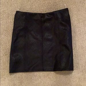 black snake print skirt